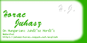 horac juhasz business card